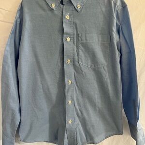 Chaps Light Blue Casual Button Down Shirt